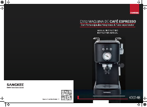 Manual de uso Sangkee K10148 Máquina de café espresso