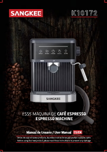 Manual de uso Sangkee K10172 Máquina de café espresso