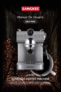 Manual de uso Sangkee K10196 Máquina de café espresso