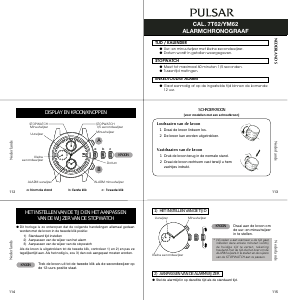 Handleiding Pulsar YM62 Uurwerk