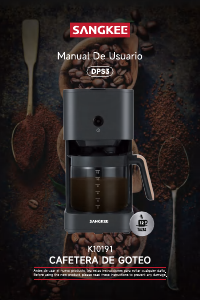 Manual de uso Sangkee K10191 Máquina de café