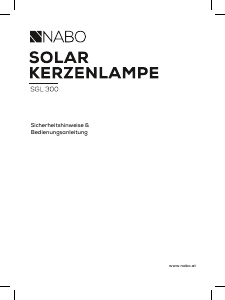 Bedienungsanleitung NABO SGL 300 Leuchte