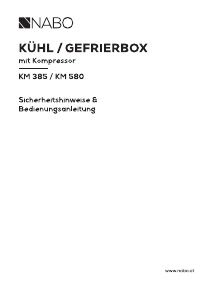Bedienungsanleitung NABO KM 580 Kühlbox