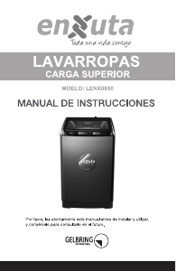 Manual de uso Enxuta LENX0850 Lavadora