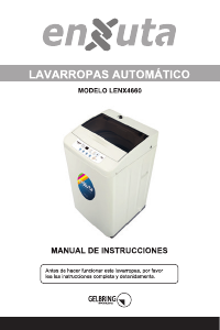Manual de uso Enxuta LENX4660 Lavadora