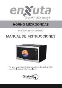 Manual de uso Enxuta MOENX0330DGI Microondas
