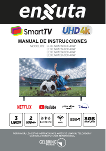 Manual de uso Enxuta LEDENX1255SDF4KW Televisor de LED