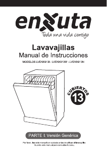 Manual de uso Enxuta LVENX913W Lavavajillas
