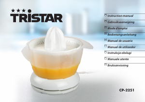 Manual Tristar CP-2251 Citrus Juicer