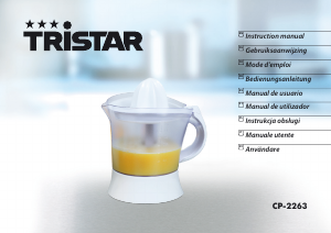 Manual Tristar CP-2263 Citrus Juicer