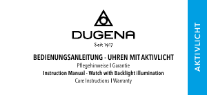 Bedienungsanleitung Dugena 4461249 Bari Licht Armbanduhr