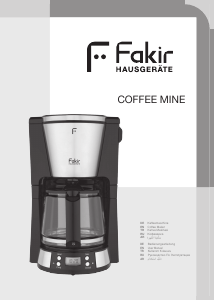 Bedienungsanleitung Fakir Coffee Mine Kaffeemaschine