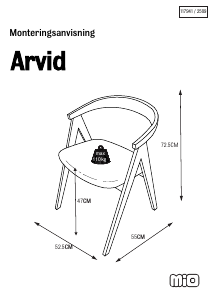 Bruksanvisning Mio Arvid Stol