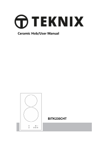 Handleiding Teknix BITK230CHT Kookplaat