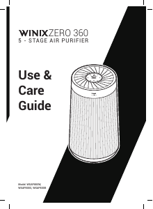 Manual Winix WXAP800B Air Purifier