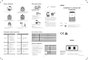 Manual Winix T500(AU) Air Purifier