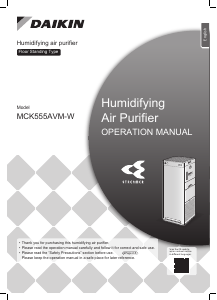 Manual Daikin MCK555AVM-W Air Purifier
