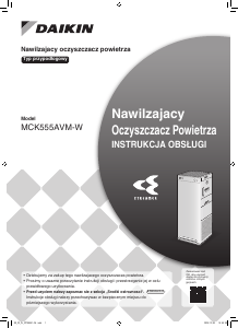 Instrukcja Daikin MCK555AVM-W Oczyszczacz powietrza