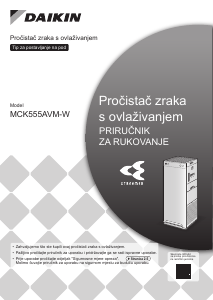 Priručnik Daikin MCK555AVM-W Pročišćivač zraka