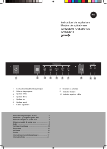 Manual Gorenje GV520E11 Maşină de spălat vase