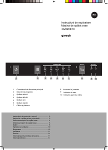 Manual Gorenje GV620E10 Maşină de spălat vase