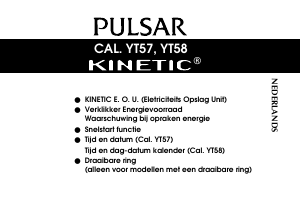 Handleiding Pulsar YT58 Uurwerk