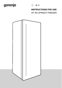 Bruksanvisning Gorenje FN619EAXL6 Frys