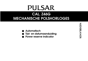 Handleiding Pulsar Z46G Uurwerk