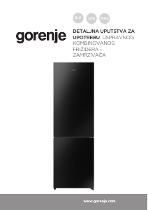 Priručnik Gorenje NRK620EABG4 Frižider – zamrzivač