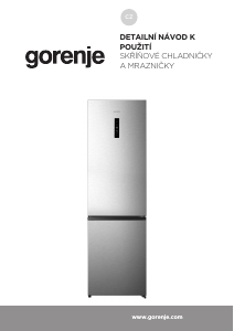 Manuál Gorenje NRK620EAW4 Lednice s mrazákem