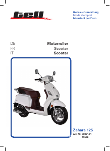 Manuale Tell Zahara 125 Scooter