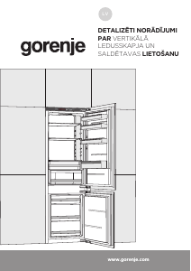 Rokasgrāmata Gorenje NRKI218EA0 Ledusskapis ar saldētavu