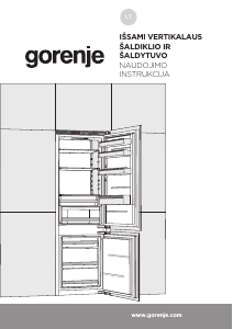 Vadovas Gorenje NRKI218EA0 Šaldytuvas-šaldiklis