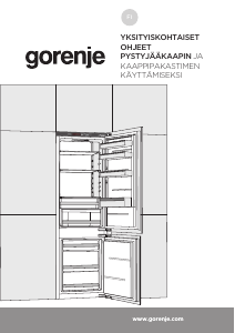 Käyttöohje Gorenje NRKI418EA0 Jääkaappipakastin