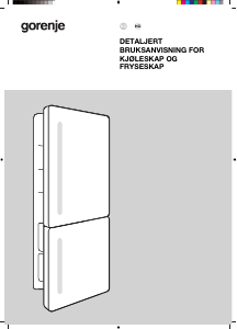 Bruksanvisning Gorenje NRKI517E82WF Kjøle-fryseskap