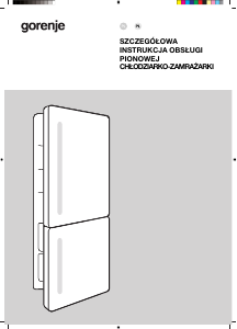 Instrukcja Gorenje NRKI519D61WF Lodówko-zamrażarka