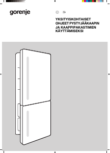 Käyttöohje Gorenje NRKI519E82WF Jääkaappipakastin