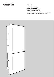 Vadovas Gorenje NRKI619D61WFE Šaldytuvas-šaldiklis