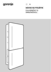 Návod Gorenje NRKI619D61WFE Chladnička s mrazničkou