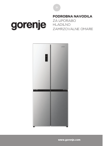 Priročnik Gorenje NRM819E61BX Hladilnik in zamrzovalnik