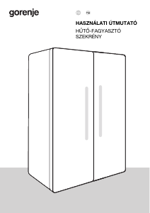 Használati útmutató Gorenje NRS917E61X Hűtő és fagyasztó