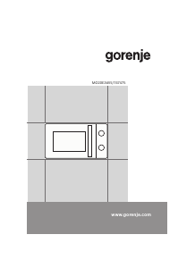 Manuál Gorenje MO20E1WI5 Mikrovlnná trouba