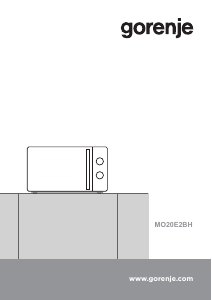 Bruksanvisning Gorenje MO20E2BH Mikrovågsugn