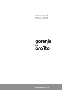 Прирачник Gorenje MO23ORAB Микробранова печка