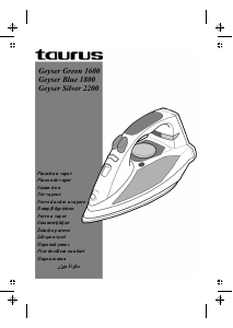 Manual de uso Taurus Geyser Blue 1800 Plancha