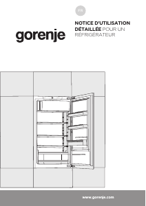 Mode d’emploi Gorenje RBI4122E1 Réfrigérateur