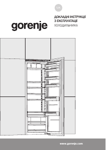 Посібник Gorenje RI5182A1 Холодильник