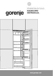 Vadovas Gorenje RI518EA1 Šaldytuvas