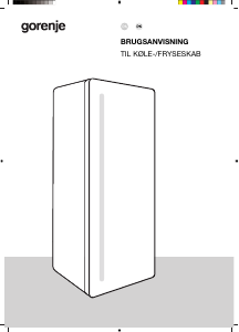 Brugsanvisning Gorenje RN618D6X6WF Køleskab