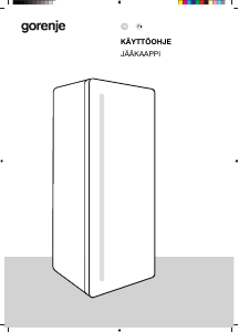 Käyttöohje Gorenje RN618D6X6WF Jääkaappi